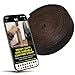 TOFL Leather Strip Midnight Brown 5/8 Inch Wide and 72 Inches Long Leather Strap Dark Brown