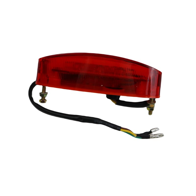Feu stop de frein arrière à LED de moto pour Honda Kawasaki Suzuki Yamaha Dual Sport Dirt Bike tout-terrain ATV UTV personnalisé (Fumée