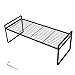 FOCCTS Küchenschrank Organizer, Haus und Küche Lagerregal, Schrank Organizer für Küchenschränke, Küchenregal Riser, Schrank Regal Drahtgestell, Lagerregal für Arbeitsplatten, Becher Regal, Schwarz