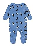 Leveret Kids Boys Girls Footed Fleece Pajama Penguin 2 Year