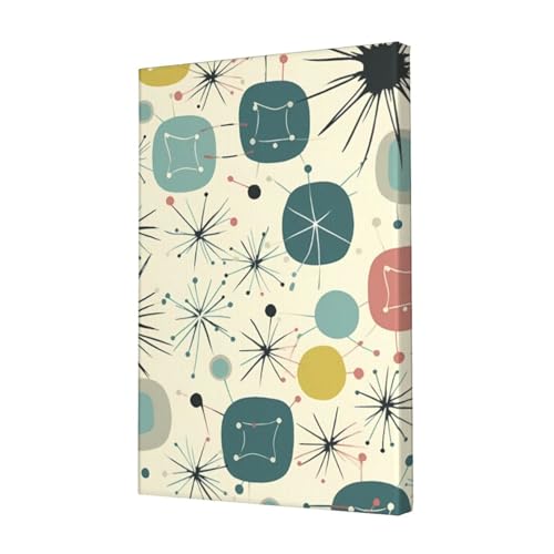 Impression sur toile étoiles atomiques OUSIKA 45x30 cm pour décoration murale de chambre
