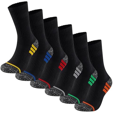Essentials Wardrobe Men's 6 Pack Work Socks Cover