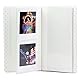 MUZIRI KINOKOO Mini Photo Album PVC Leather Wallet Album Compatible For Fuji Instax SQUARE SQ1 SQ20 SQ10 SQ6 Fuji Camera Share SP-3 Pictures Holder 64 Pockets (Pink)
