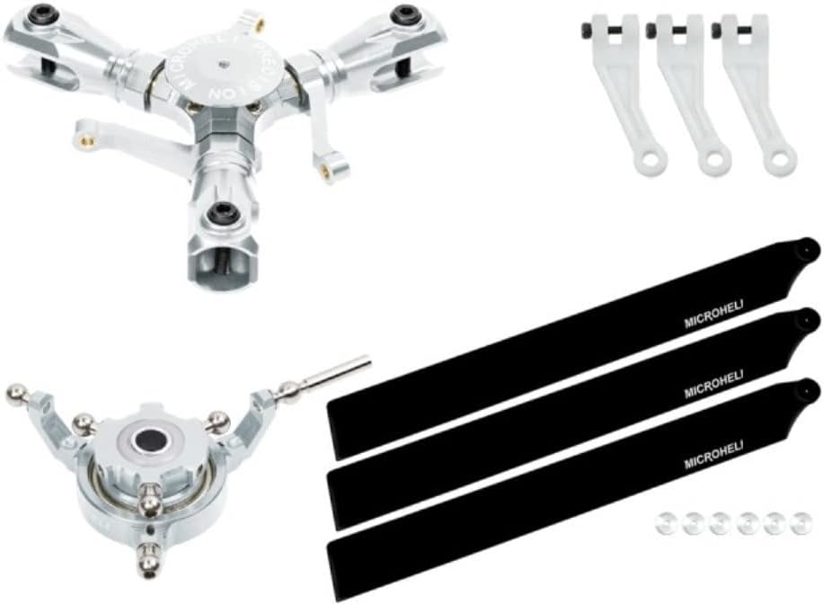 MICROHELI CNC Triple Carbon Plastic Blades Conversion Set - OMP Hobby M2 V1/V2/EXP