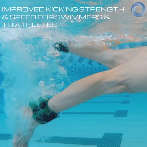 Image of Total Body Pool Weights for Water Exercise Bundle, Polycarbonate Upper Body Bells & Padded Lower Body Fins, Aqua Therapy, Pool Exercise, Water Aerobics, Color Indicate Resistance Level