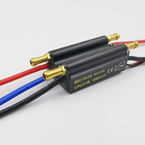 Contrôleur de vitesse ESC 30A sans brosse avec support 2-6S Lipo pour bateau RC - 5