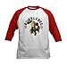 CafePress Bumblebee Kids Baseball Tee Kids Cotton Baseball Jersey, 3/4 Raglan Sleeve Shirt Red/White