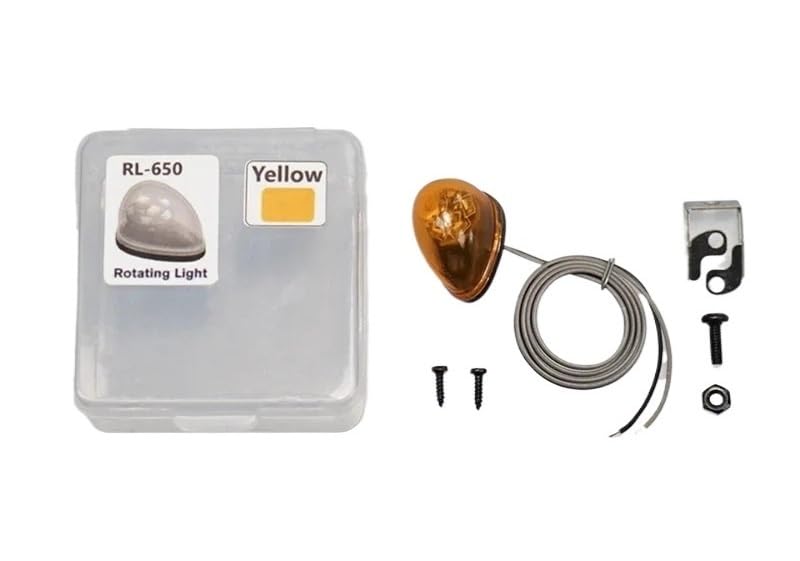 Luz LED rotativa 5V amarilla para solucionar la falta de realismo en camiones RC 1/14 de obra