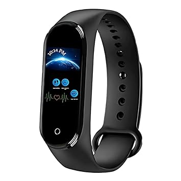 Drumstone ( - M5 Smart Band Activity Tracker & Fitness Band with Heart Rate Monitor, Sleep Tracking & Step Counter for Men, Women & Teens - Black