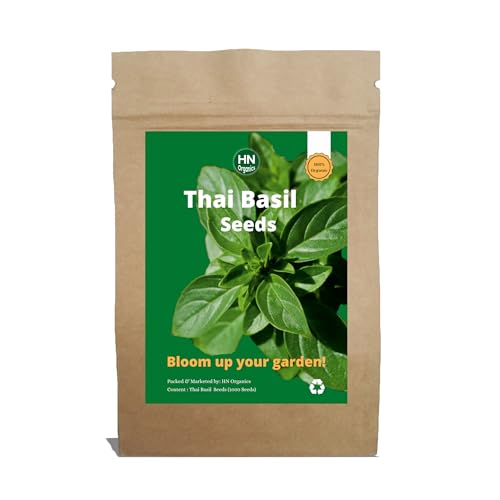 Image of Thai Basil Seeds for Planting for Home Kitchen Garden (Thai Basil)
