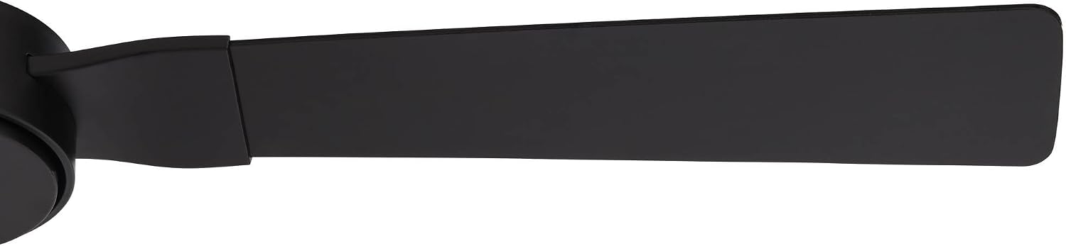 Casa Vieja 60" Invictus Modern Industrial Indoor Outdoor Ceiling Fan 3 Blade Remote Control Matte Black Finish Dark Walnut Wood Finish Blades Bedroom Patio Living Room Kitchen Damp Rated DC Motor