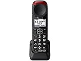 Panasonic New DECT 6.0 Cordless Phone Handset Accessory Talking Caller ID Compatible with KX-TGM430B Series Cordless Phone Systems - KX-TGMA44B (Black)