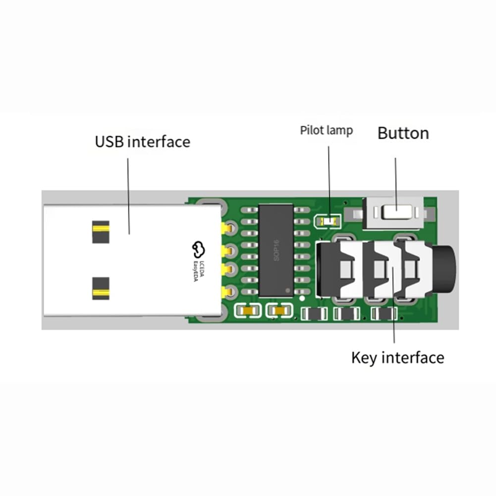 CW Key Trainer PC+Vband Morse Code Trainer Tipo-C/USB Code Trainer Telegraph Trainer Connessione Chiave USB