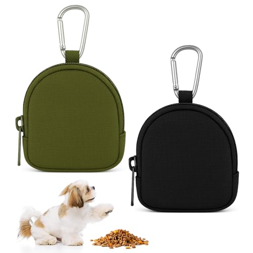BOHUIZ 2 Stücke Leckerlibeutel für Hunde, Hundeleckerli Tasche Futterbeutel Hundetraining mit Reißverschluss und Karabiner Leckerlitasche Hunde Beutel Tragbare Mini Tasche für Hundetraining BOHUIZ 2 Stücke Leckerlibeutel für Hunde, Hundeleckerli Tasche Futterbeutel Hundetraining mit Reißverschluss und Karabiner Leckerlitasche Hunde Beutel Tragbare Mini Tasche für Hundetraining