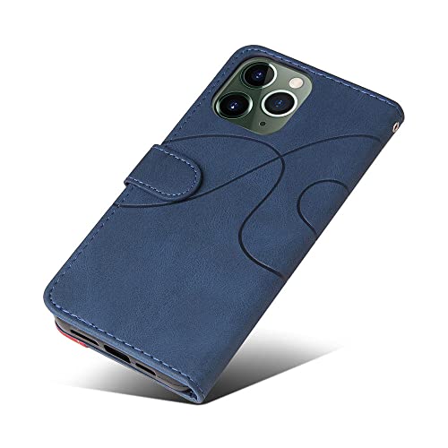Coque en cuir flip cover pour iPhone 14 13 12 11 étui noir - 4