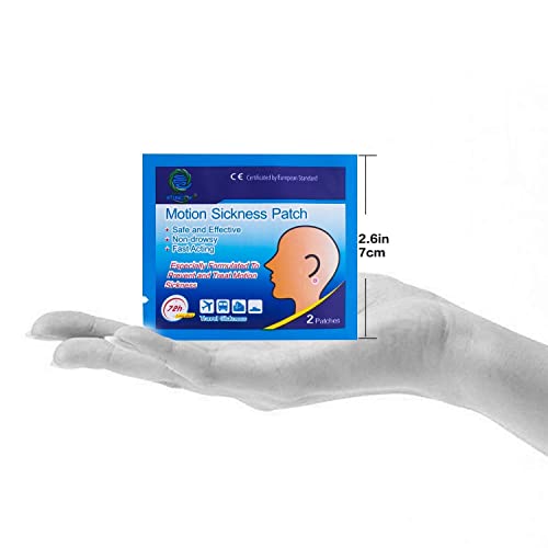 KONGDY 10 pontos de enjoo de movimento para crianças de cruzeiro, patch natural de enjoo do mar atrá