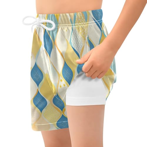 Swimming Trunks for Boy Youth Drawstring Inseam Boys Bathing Suit Double Layer Peppers2