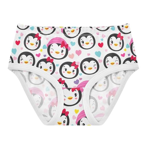 Joisal Cute Cartoon Penguin Colorful Girls Underwear Toddler 2t Cotton Cute Panties Girl Fun Kids Undies Briefs