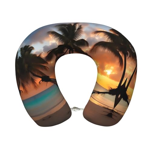 Almohada para viaje de poliéster color negro