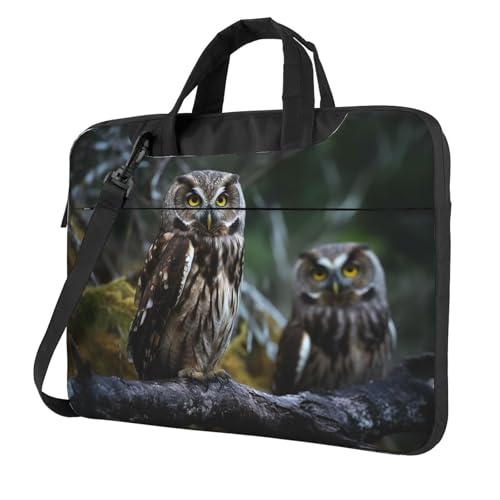 Maletín para portátil Wild Owl Birds 15.6 pulgadas miniatura 1