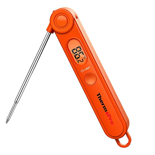 Image of TempPro TP03B Digital Instant Read Meat Thermometer Kitchen Cooking Food Candy Thermometer with Backlight and Magnet for Oil Deep Fry BBQ Grill Smoker Thermometer(Previously ThermoPro)