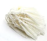 MSCFTFB 120 Pieces 5inch Silk Floss Tassels with Hang Loops Mini Tassels Mala Tassel Kits for Bookma
