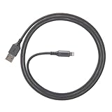 Ventev - ChargeSync Alloy USB A to Apple Lightning Cable 4ft | Premium Braided Cable with Aluminum Housing | Cable Wrap Included | iPhone 14/14 Pro Max/13 mini/12 Pro/11 | MFi Certified - Steel