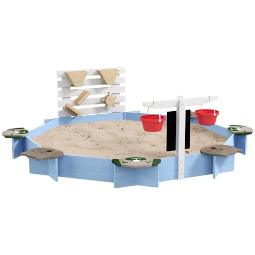 GOWE Wooden Sandbox for 3-7 Years, 85