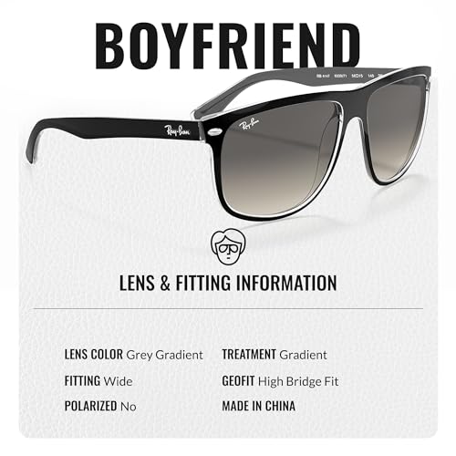 Ray-Ban RB4147 BOYFRIEND Square Shaped Sunglasses for Men & Women with Official RAYBAN Eyewear Kit4