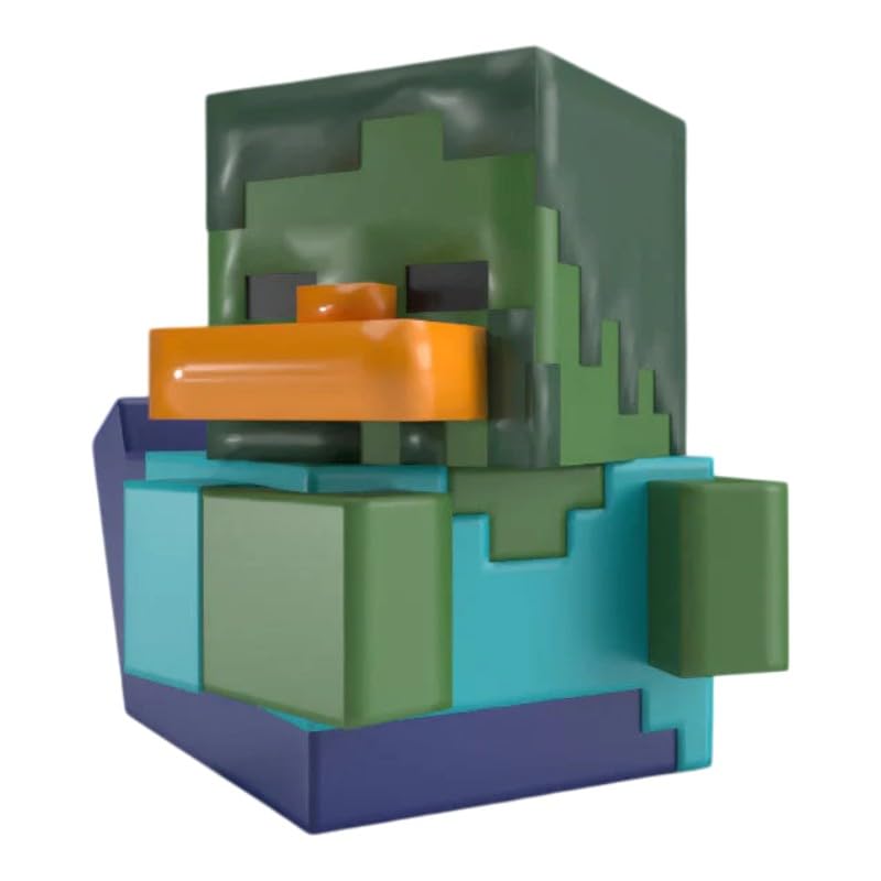 TUBBZ Boxed Edition: Minecraft - Zombie Cosplaying Rubber Duck Vinyl Figure, Zombie (Boxed) - Image 4