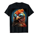 Pop Art Sunglasses Chicken T-Shirt