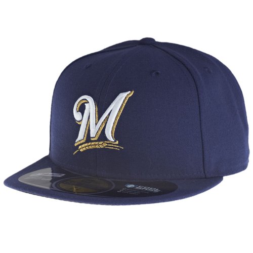 MLB Milwaukee Brewers Game AC On Field 59Fifty Fitted Cap-718