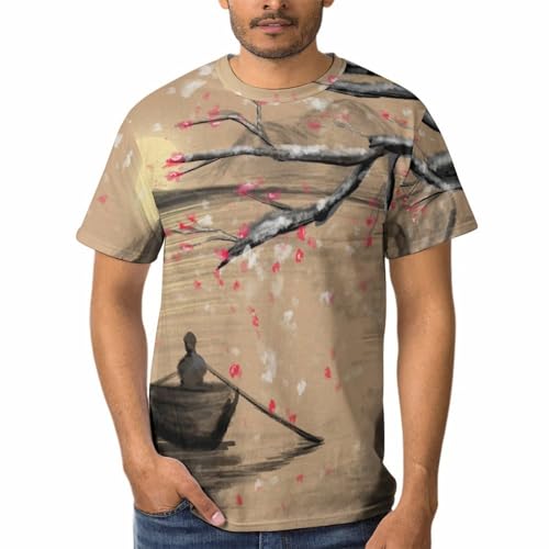 Tshirt Prune d'hiver Homme Col Rond Confortable