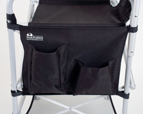 Earth Products Store - Executive Vip Tall Directors Chair W/Folding Side Table And Zippered Carry Bag - 31" Seat Height - Lightweight - 375Lbs (Max Load) #TOP2