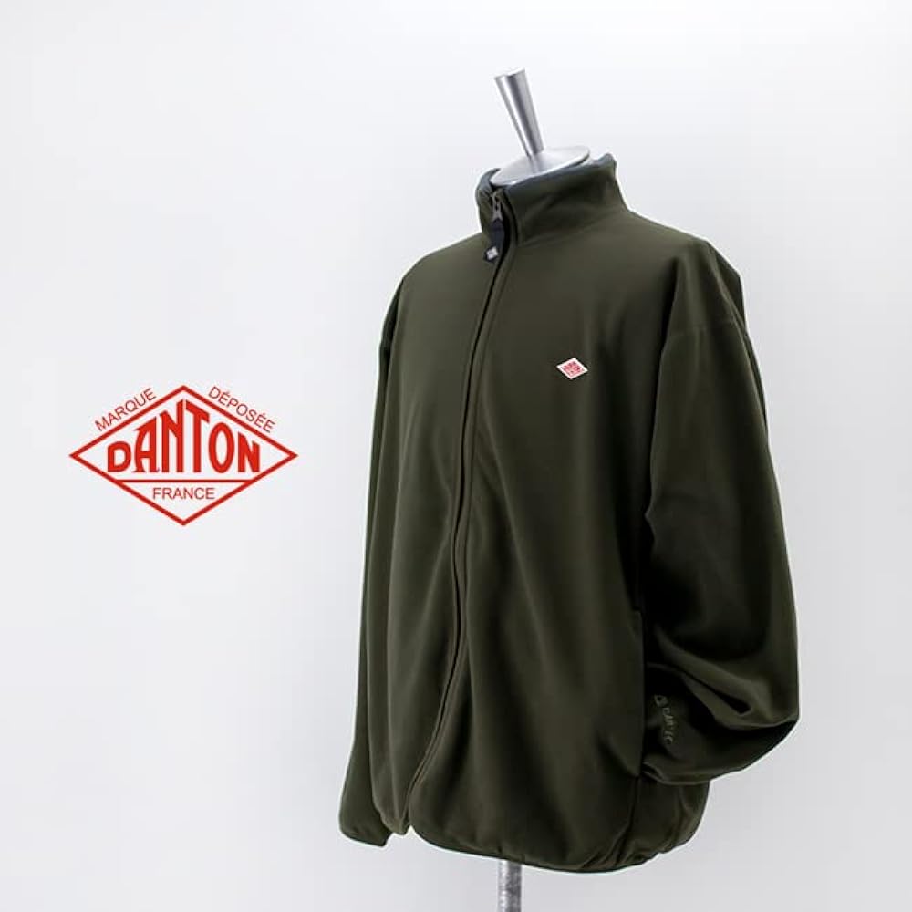 Amazon | DANTON ダントン メンズ ノーカラー フリースジップ