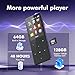 64GB MP3 Player with Bluetooth 5.3 Portable Music Player for Kids HiFi Sound Shuffle Single Loop Folder Loop Built-in Speaker Voice Recorder FM Radio Pedometer Supports Up to 128GB TF Card