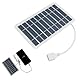 Tragbares Solarpanel 5V 2W mit USB-Anschluss, Wasserdicht und Robust, für Outdoor-Aktivitäten wie Camping und Wandern Outdoor Mini Solarladegerät, Solar-Ladegerät für Smartphones und Powerbanks