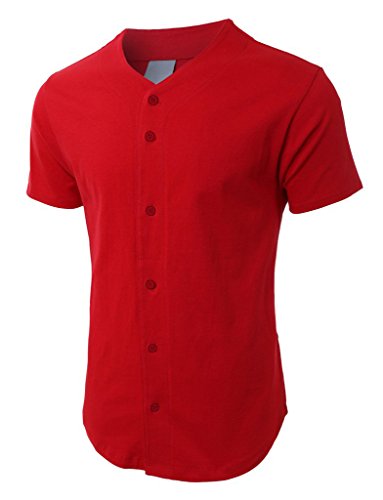 Ma Croix Camiseta de béisbol para hombre de manga corta con botones, deportiva y premium miniatura 2