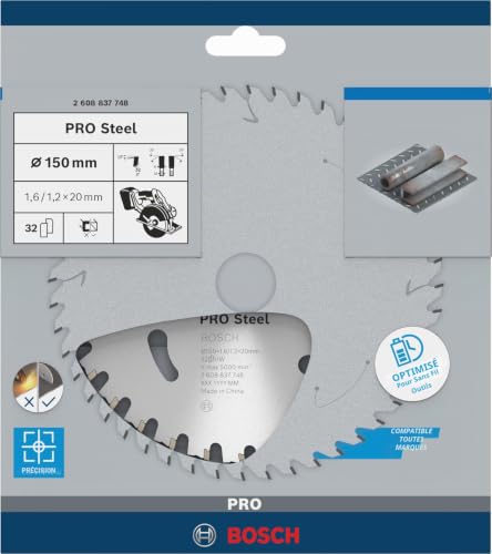 Bosch Lame de scie circulaire Standard for Steel pour scies sans fil 150 x 1 61 2 x 20 T32 2608837748 - vue 4