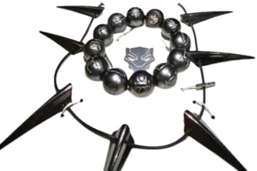 MARVEL BlackPanther  キモヨビーズ&ネックレス MARVEL BlackPanther キモヨビーズ&ネックレス ブラックパンサー