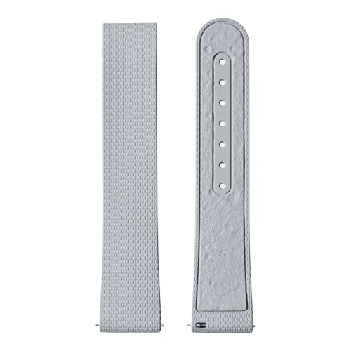 Omega X Swatch MoonSwatch 20mm FKM NCbN[X Y fB[X jo[TpvohANZT[ɑΉ(Grey-No buckle)