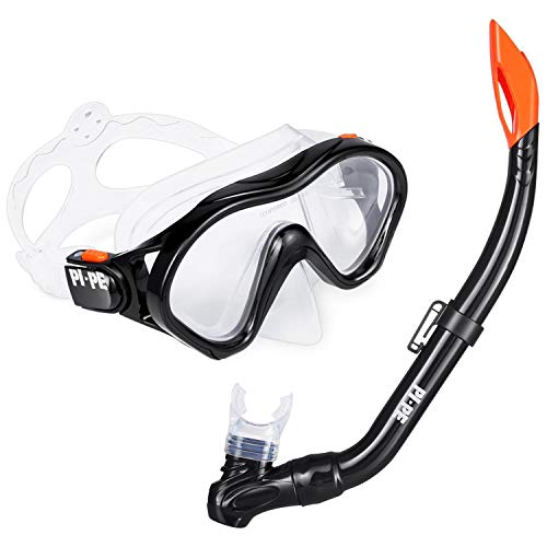 PI-PE Kinder Schnorchelset (Black)