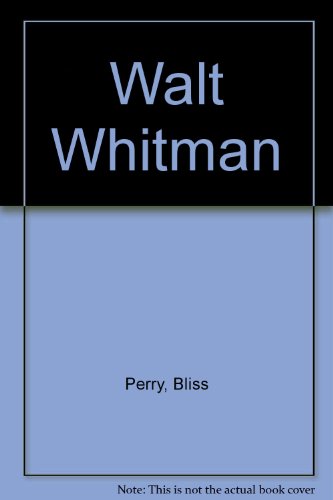 Walt Whitman 0877541515 Book Cover
