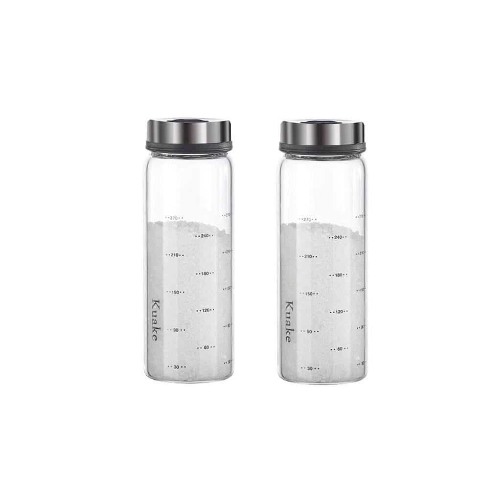 Assaisonnement jar en verre de 300ml au design moderne pour sel et herbes