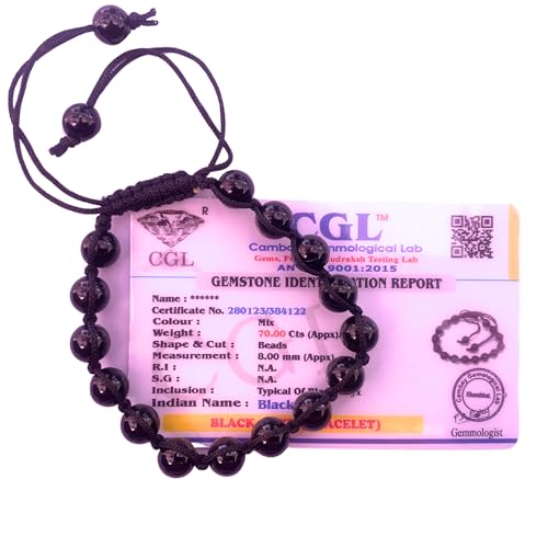 Image of Apnisanskriti Premium Lab Certified Round Crystal Gem Stone Beads Bracelet (8mm, AAA Quality, Free Size)
