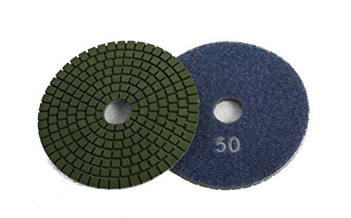 Nass Diamant Schleifpad Set 125mm - 9-teilig Für Stein, Marmor, Granit