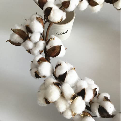 Dried Hanging Flower Wreath,Bulk Cotton Ball Garland For Home Décor #TOP4