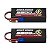 Produktbild Hilldow RC Battery 3S LiPo Akku 11,1V 40C 5300mAh mit EC5 Stecker, 2 Pack Hardcase Batterie Lipo Battery Rechargeable für RC Cars LKW Buggy Boot