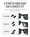 Smart Glasses Accessories Kit for RayBan/Oakley Meta Wayfarer/Headliner/Skyler – Includes Storage Case, 6 Pairs Nose Pads, Adjustable Anti-Drop Lanyard, 6 Pcs Lens Cleaning Papers, 2 Pairs Holders
