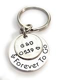 Personalized 10 Years and Forever To Go 2012 Dime 10th Anniversary Gift with Date and Initials